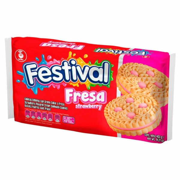 Galleta Festival Fresa 403gr