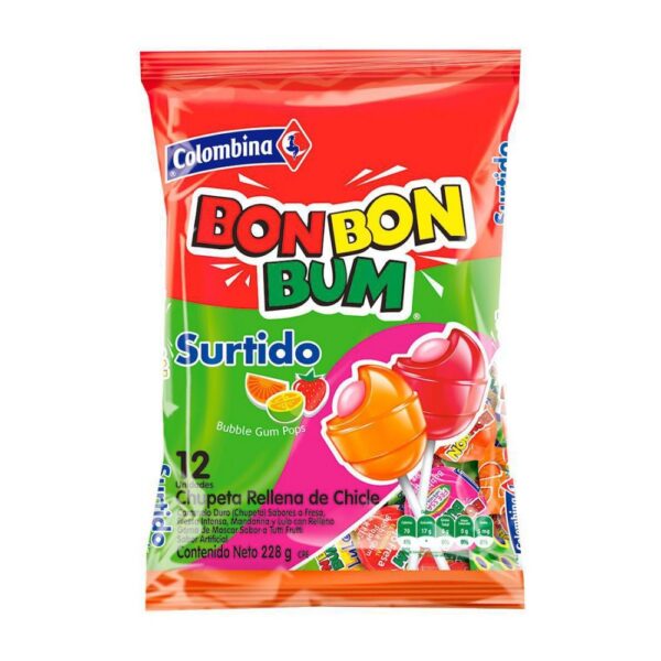 BON BON BUM surtido bolsa 24u 408gr