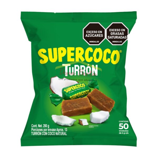 Caramelo Turrón Supercoco 250gr